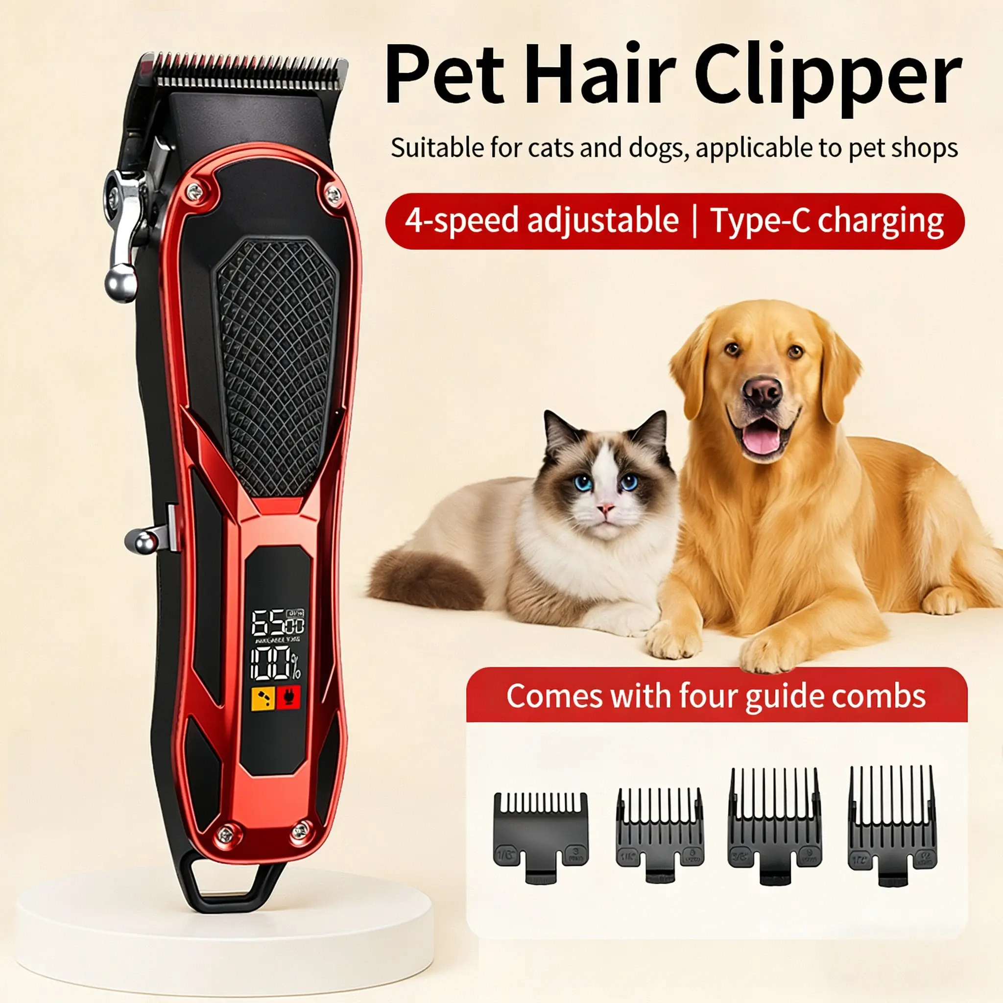 Pet Grooming Tool, Efficient Pet Care Accessory, Safe & Gentle Design, Ideal for Daily Use, Enhances Pet Appearance, Grooming Trimming Tool, Portable