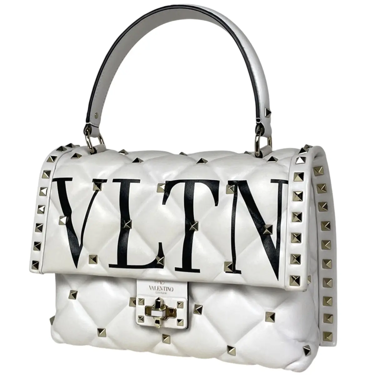 Pre-owned Leather Shoulder Bags Valentino Garavani Rockstud Handbag (JP)
