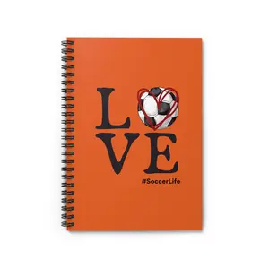 Love Soccer Spiral Notebook for Soccer Lovers - 118 Ruled Line Pages