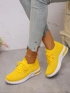 Women's New Casual Sneakers, Trendy Walking Sneakers, Large Size Lightweight Soft Sole Shoes, Comfortable Non-Slip Walking Shoes, Perfect for Travel & Leisure Activities
