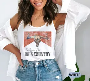 raised on 90s country tank distressed country lover gift 90s country fan tank top nashville girls weekend tank country concert tank top