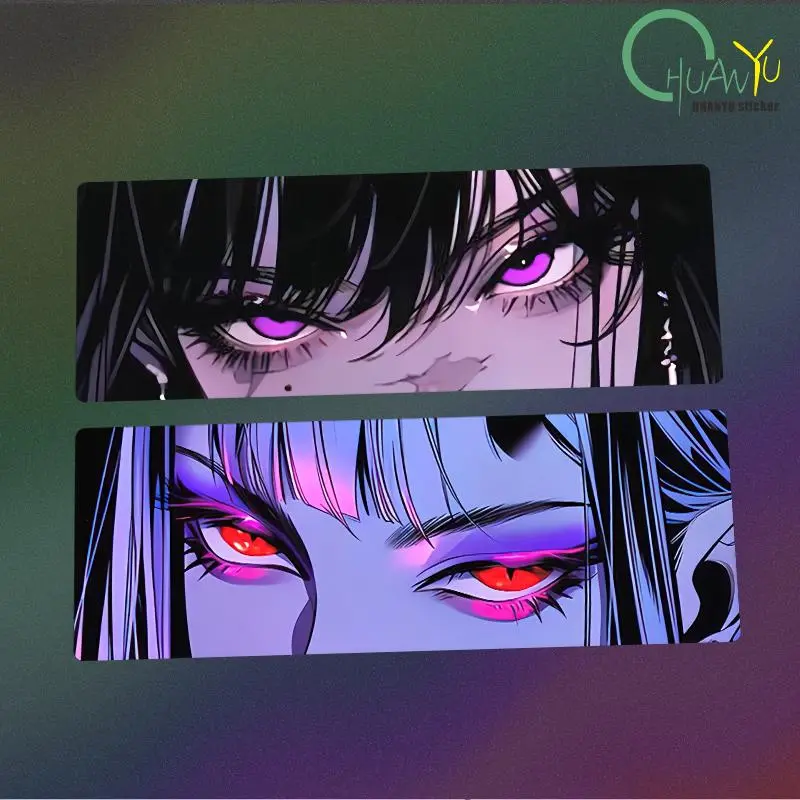 Applicable to motorcycle and automobile reflective anime eye killing decal stickers, decals, personalized decorative stickers