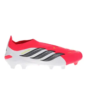 adidas Mens Predator League Laceless Firm Ground Soccer Cleats  - Red, White
