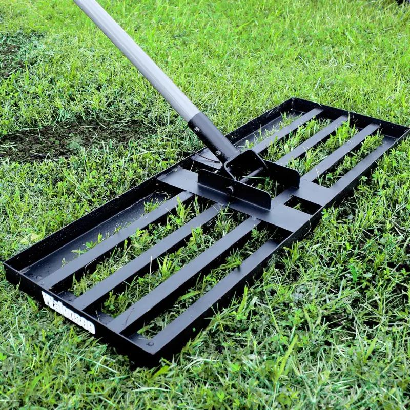 Walensee Lawn Leveling Rake - Heavy-Duty, Effort-Saving Durable Gardening Tool - Tools for Fall Cleanup, Halloween Gift Idea, Durable Gardening Tools