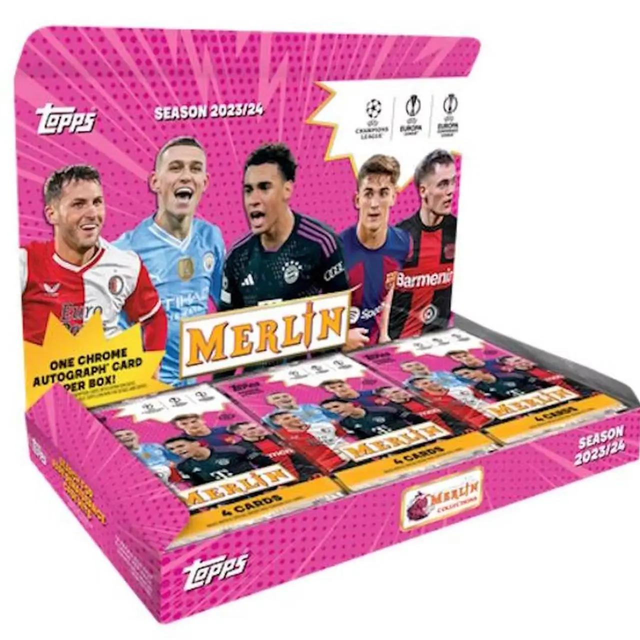 2023-24 Topps Merlin UEFA Champions League Soccer Hobby Box