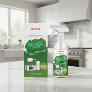 Multifunctional Kitchen Cleaner Spray 100ml Safe Non Toxic Appliance Countertop Sink Stove Microwave Fridge Fast Grease Removal Daily Multi Surface Cleaning Gentle Effective Eco Friendly Household Use