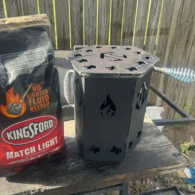 Jumbo charcoal chimney grill AKA the beast