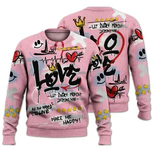Sweater To Match Retro 35th Anniversary 5s - Happy Love Beats Graffiti Streetwear Graphic