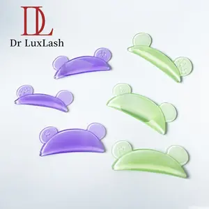 3 Pairs Drluxlash Glue-Free Mickey Shape Lash Curls Softening Pads, Easy Application Eye Makeup Accessories, Glueless Mickey Curl Lower Eyelash Perm Keratin Small Eye Perm Eyelash Cover for Small eyes with Adhesive Pads Lash Lift Jellies