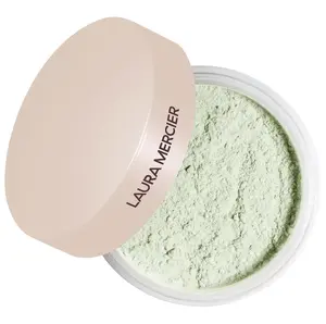 Laura Mercier Mini Translucent Loose Setting Powder in Mint - Travel Friendly, Reduces Redness, Hydrating