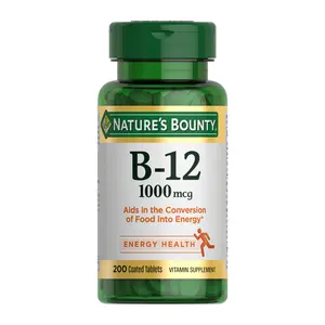 Vitamin B12 1000 mcg Supplement, Supports Energy Metabolism & Nervous System Health, High Potency B12 Tablets, 200 Count