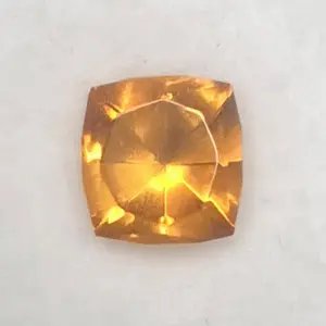 Natural Santa Ana Citrine - 0.8 ct Cushion - Brilliant Golden Shine
