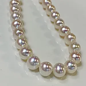 Seawater Pearl Necklace Perfect Round Natural Gift Box Present