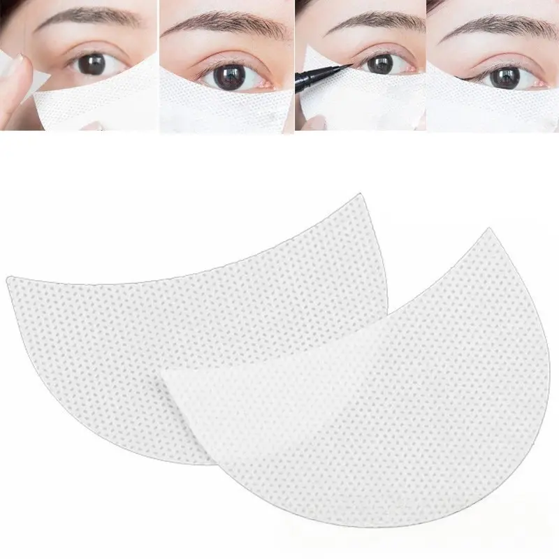 Eyeliner Shield Set, 100/200 Pieces Universal Eyeshadow Protection Pads, Ideal for Lash Extensions and Eye Shadow Application