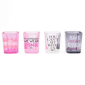 Mean Girls Quotes 2-Ounce Mini Shot Glasses | Set of 4 Mean Girls Quotes 2-Ounce Mini Shot Glasses | Set of 4