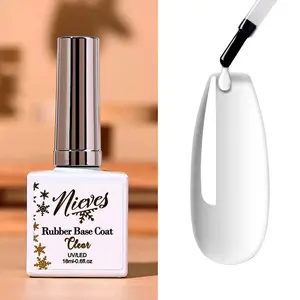 Nieves Clear Rubber Base Coat 18ML UV/LED