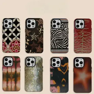Abstract retro art Phone Case for iPhone 17 16e 16 15 14 13 12 11 XR XSMAX Air Pro Max Plus Double-layer Cover