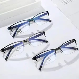 Fashion Anti-Blue Light Glasses Classic Women Men Ultra Light Metal Frame Eyeglasses Computer Goggles Eye Protection Eyewear
