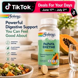Solaray Digestive Enzyme Chewables with Papaya Enzyme — Sensitive Gut Daily Routine