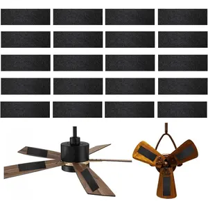 20 Pack Activated Coconut Carbon Ceiling Fan Filters for Blades - Dust Catcher Air Purifier Pads Ceiling Fan Filter Accessories