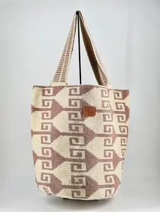 Kalu Wayuu Mochilon Bag – Handwoven Boho Shoulder Bag from Colombia