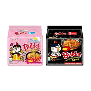 SAMYANG Korean Buldak Stir-Fried Ramen - Hot Chicken Flavor,Carbonara Flavor,  10Packs,9.52ozValue PackTrending on TikTok