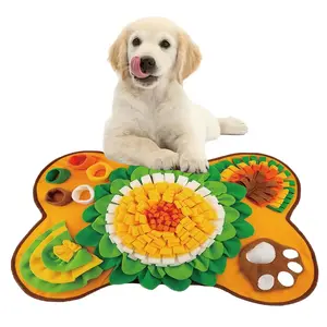 Interactive Sniff Mat Slow Feeder Dog Treat Mat Interactive Dog Puzzle Toy for Small and Medium Dogs