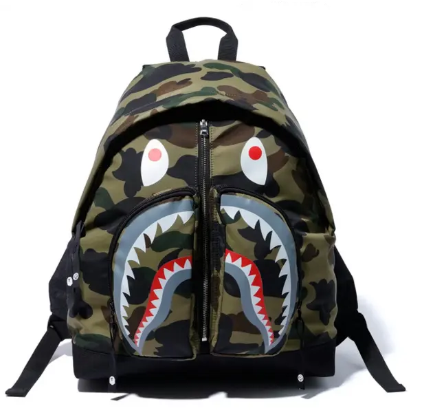 Bape Shark Backpack (FW19) Green Camo