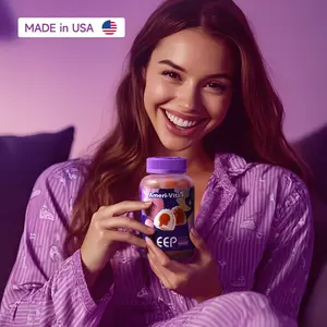 Ameri-Vita  Melatonin Sleep Gummies for Adults, 1.5mg Melatonin & 20mg of GABA, Gluten Free, Sugar-Free, Strawberry Flavor 60 Count