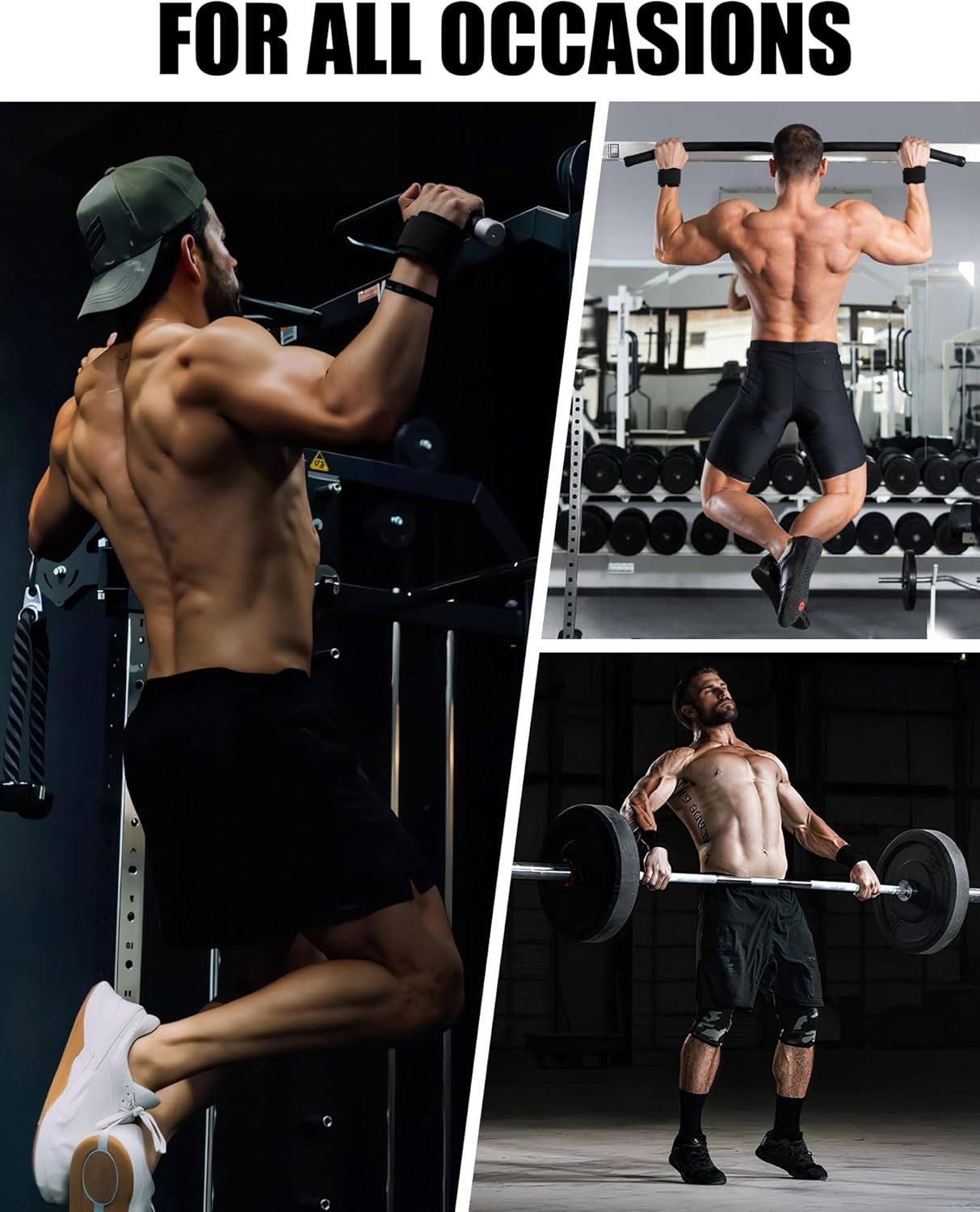 Weight Lifting Hooks Pair Heavy Duty Power Wrist Straps Hand Grip Support For Deadlifts Pull Ups for Men and Women ﻿