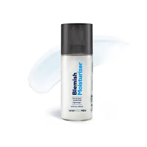 Hanhoo Men Korean Men’s Blemish Moisturizer 2.02 Fl. Oz. with Bamboo Hyaluronic Acid & Green Tea for Post Shave Care Acne Sensitive Skin