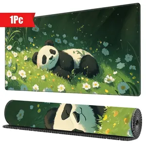 BHJLAXR Panda Pattern Mouse Pad, Non-slip Rubber Base Cool Aesthetic Mouse Pad, Desk Mat for Computer Laptop Keyboard, Office School Home Desktop Decor