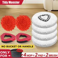 2PCRedPad+4MopHead+2BrushHead