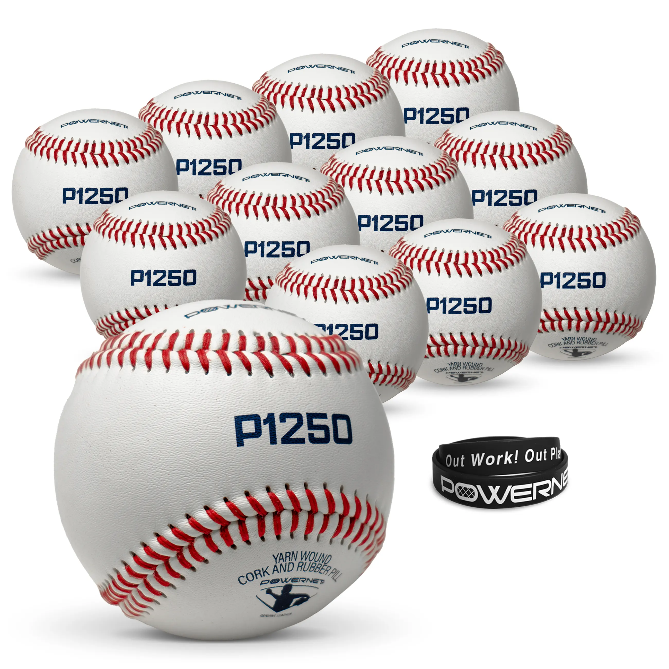 P1250 Competition Grade Baseball 12-Pack