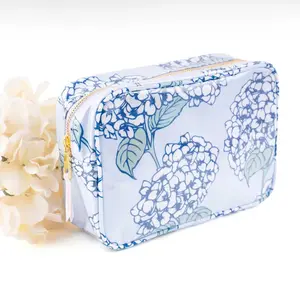 Hydrangea Rectangular Cosmetic Case