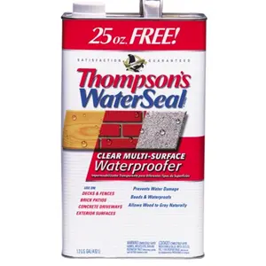 212 MAIN 1.2 Gal VOC Compliant Water Sealer - Exterior Waterproof Surfaces, Concrete, Fences, Decks, Brick, Masonry, Allows Wood to Gray Naturally, Pack of 4 (Model 24111)