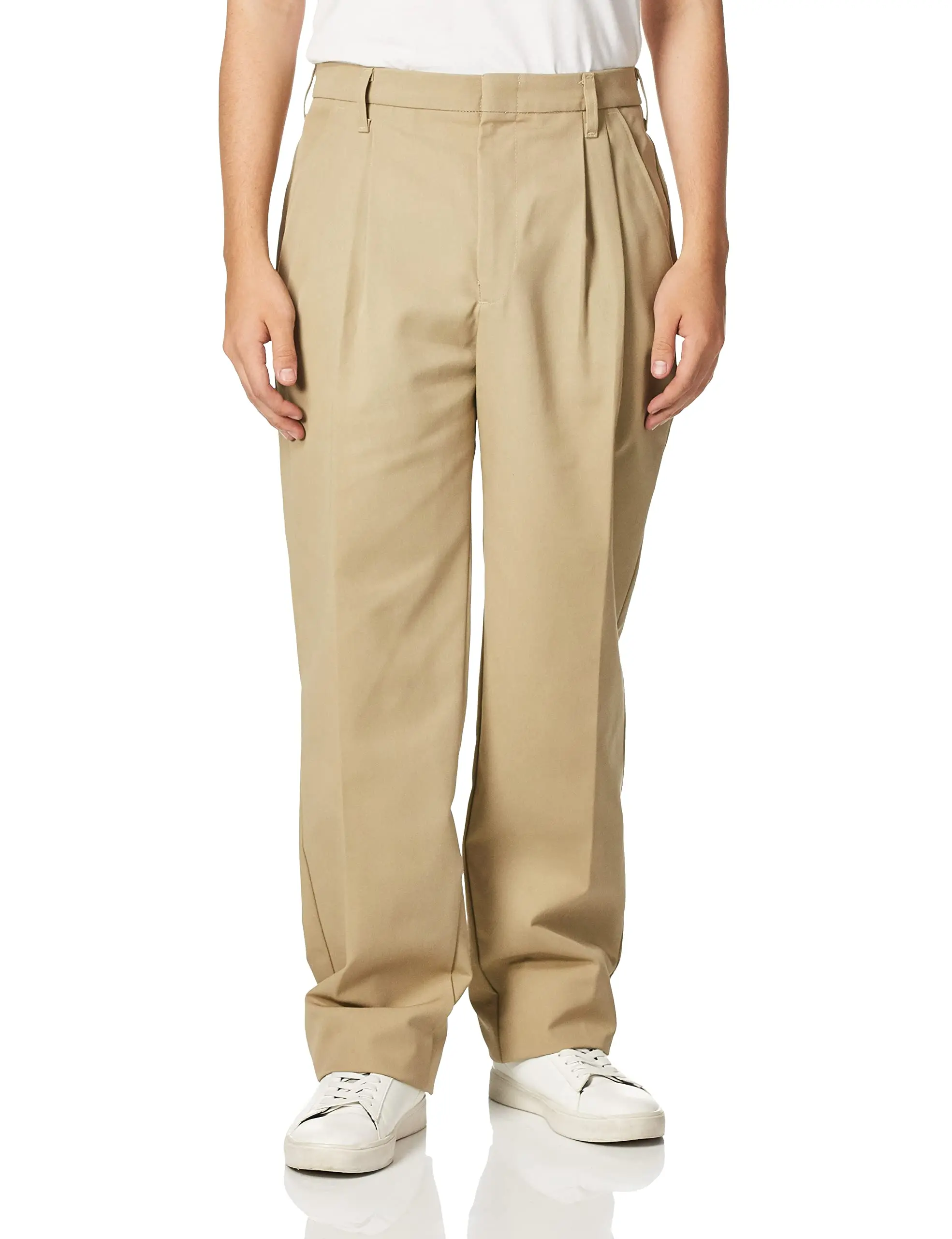 Red Kap Men's Relaxed Fit Pleated Twill Work Pants, Machine Washable Uniform Slacks with Wrinkle Resistance & Moisture Management, Workuniform, Classical Style Men's Pants