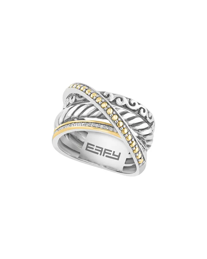 Effy Fine Jewelry Silver 0.09 ct. tw. Diamond Ring