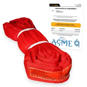 KwikSafety ANACONDA High Tensile Endless Polyester Lifting Round Sling | Red - Model No.: KS8811R