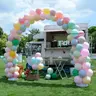 Balloon Arch Kit 9FT Wide & 10FT Tall, Balloon Arch Stand for Floor, Adjustable Frame Balloon Accessories for Birthday Party Baby Shower Decoration