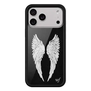 Wildfl high-end alternative black angel wings phone case suitable for Apple iPhone 17/16/15/14/13/12/Pro/Max/plus hard case 11 protective cover air anti-drop wf retro Samsung