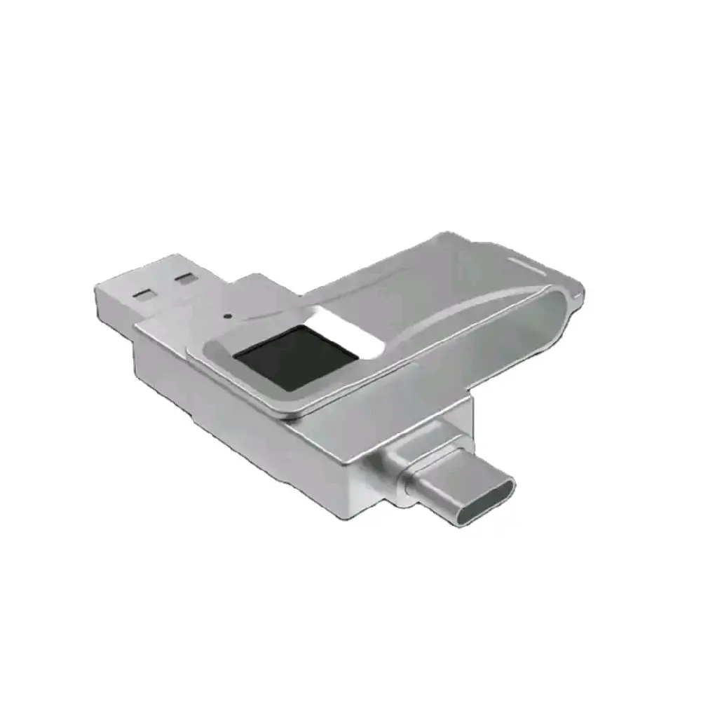 USB-A USB-C Finger Print Sensor Flash Drive Hard Drive External Storage with app two sided