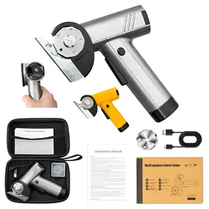 USB-C Electric Scissors 2026 – 4-Speed Cordless Cardboard Cutter with LED Display 420RPM Motor for Thick Boxes Fabric Leather Ergonomic Design Reduces Hand Strain