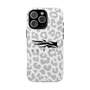 SITKA white snow Leopard phone cases, Magnetic Tough Case, SITKA into the wild phone case, Phone Cases Phone Cover Hard Case Tough 2-piece Phone Case, For iPhone 11 to 16, Plus, Pro, Pro Max