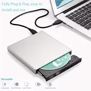 External DVD CD/ DVD-ROM CD-RW Player Portable External CD-RW Drive DVD-RW Burner Recorder Player for Laptop Desktop Computer with Storage Bag, Portable Home Dvd Player, Portable Dvd Player With Screen For Travel, Car Dvd Player Portable, Portable Dvd Pla