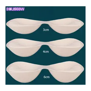 6cm/4/3cm Latex Breast Pad Special Enlarged Inner Pad For Small Chest Thickened Extra Thick Bra Sports Bra Underwear Pad Insert