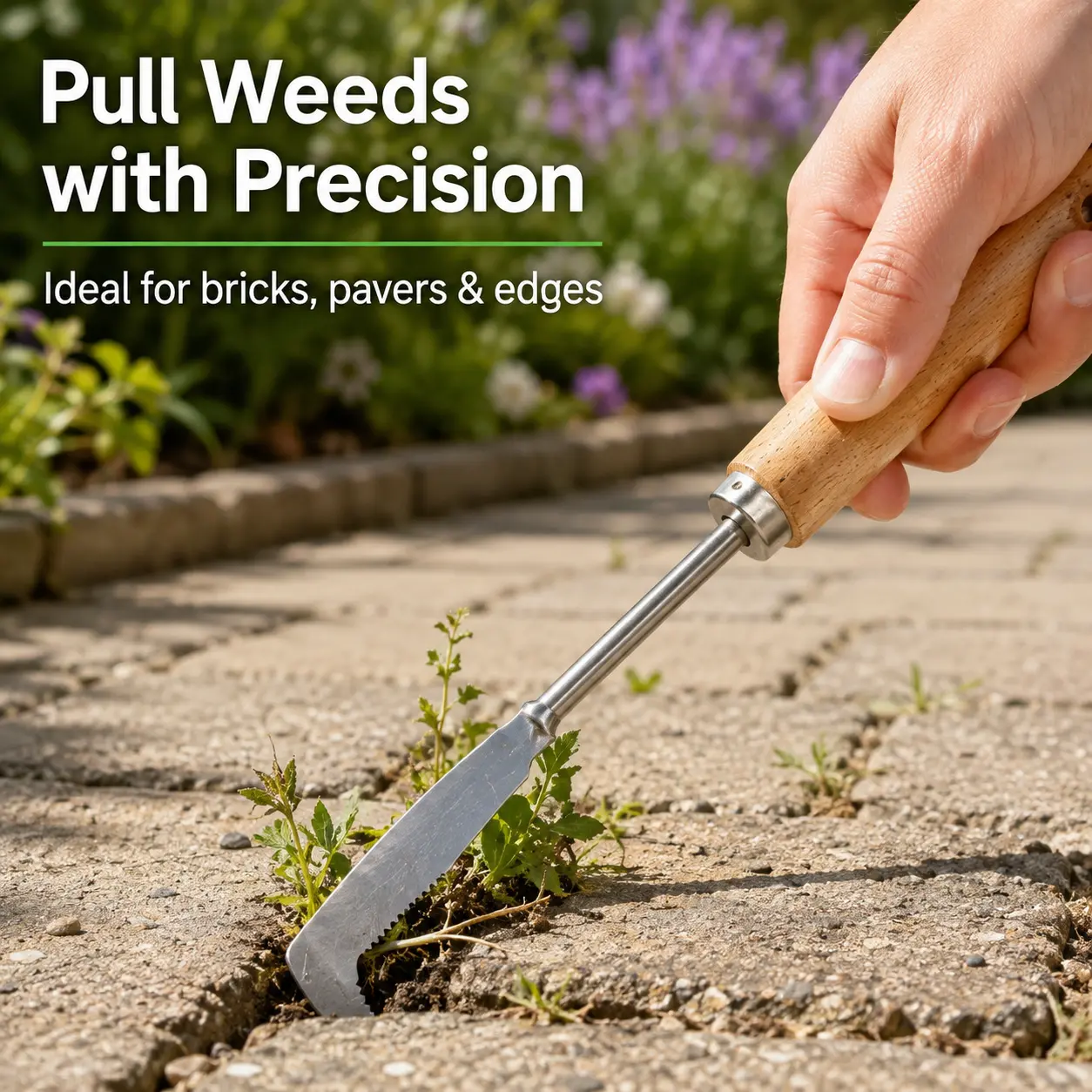 A Stainless Steel Weeder and Weeding Tool - Heavy-duty Digging Shovel, Suitable for Wild Vegetables, Herbs, Bonsai - Ergonomic Grip, Sharp Tapered Tip, Efficiently Loosens Soil, Plants, and Wall Cracks - Holiday Gift for Gardeners