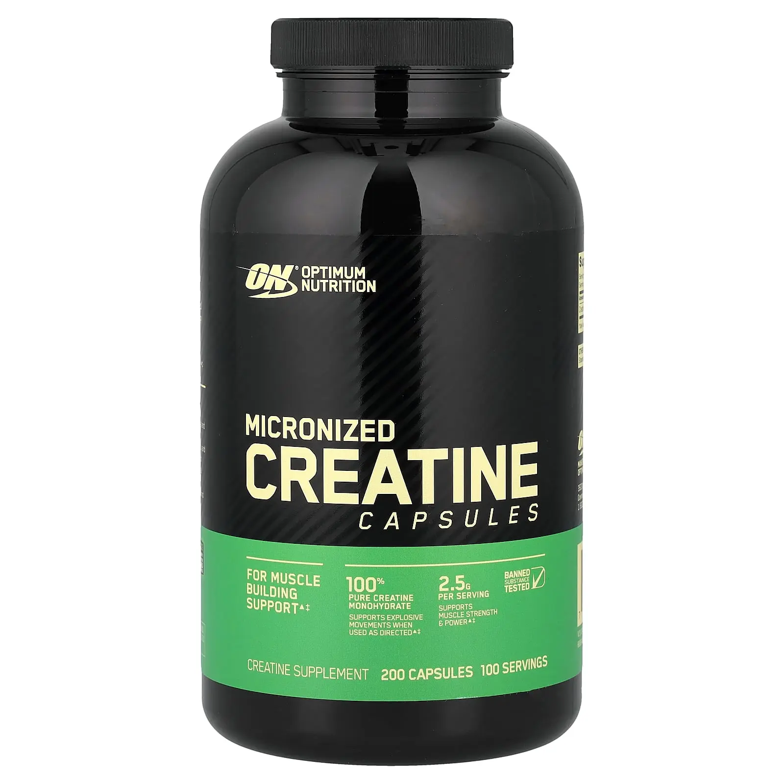 Optimum Nutrition Micronized Creatine Capsules, 200 Capsules (1.25 g per Capsule ) Optimum Nutrition Micronized Creatine Capsules, 200 Capsules (1.25 g per Capsule )
