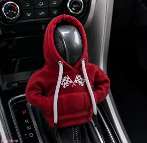 2 Pcs 2026 New Creative Hoodie Style Gear Shift Cover Car Interior Decoration Fun Small Sweatshirt Shifter Knob Cover Upgraded Version Holiday Auto Accessory Hot Trendy Daily Driving