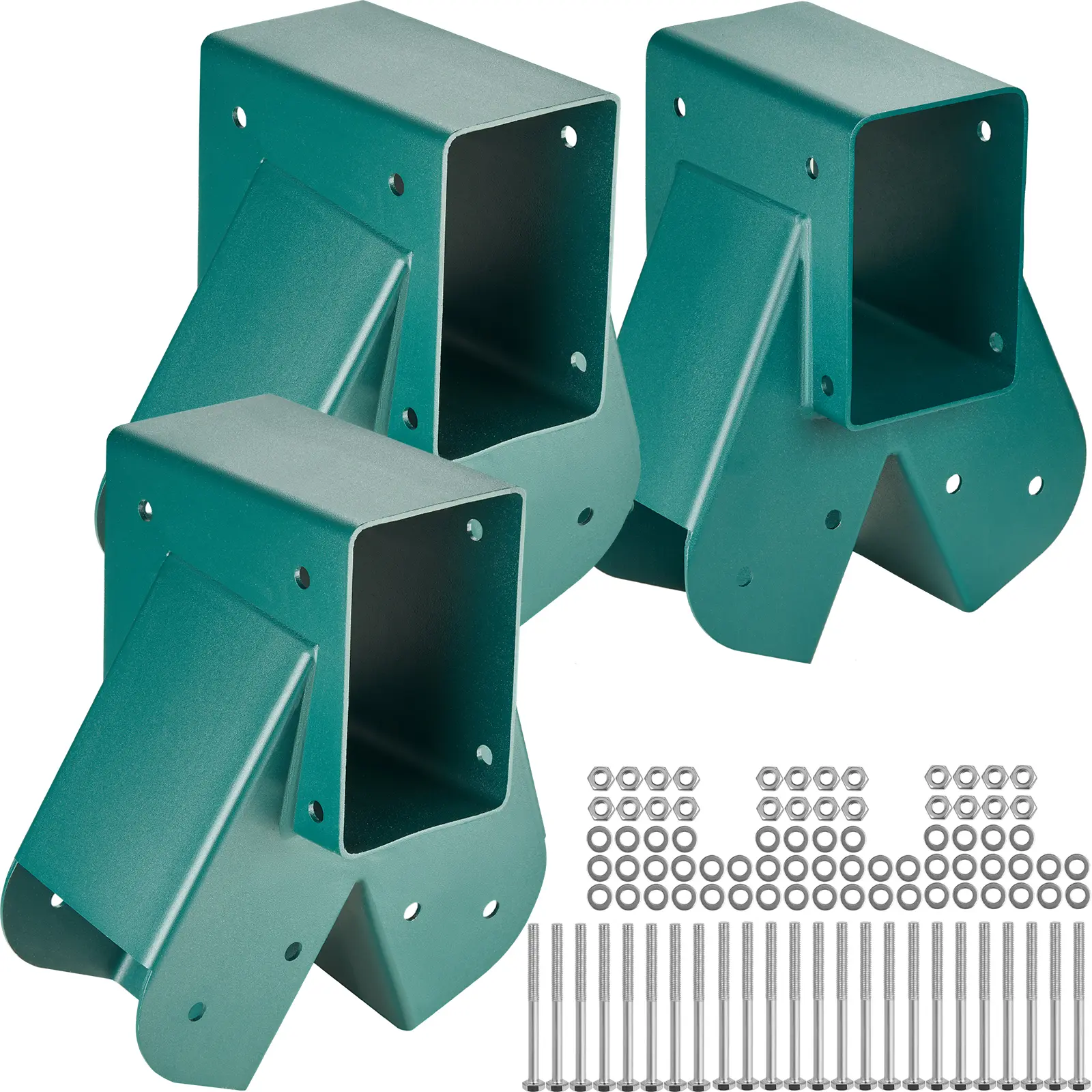 【DealsForYouDays】VEVOR A-Frame Middle Swing Set Brackets Heavy Duty Carbon Steel Swing Set Hardware with Mounting HardwareDIY Swing Set Bracket Swing Set Kit for 4x4 Legs & 4x6 BeamGreen (3 Pcs),outdoorfurnitureset